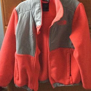 Girls North Face Fleece zip up jacket